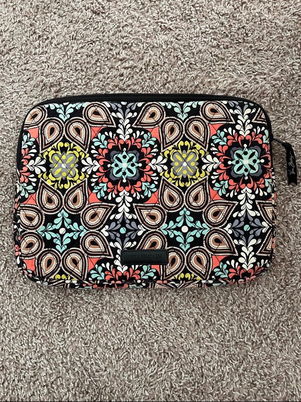 Vera Bradley Multicolor Floral Quilted Laptops Sleeve